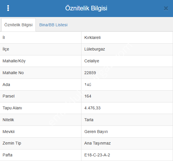 Lüleburgaz Celaliye de Satılık Müstakil Parsel