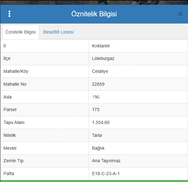 Lüleburgaz Celaliye Köyünde Satılık Tarla